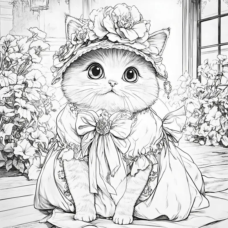 Cat world coloring book värityskirja