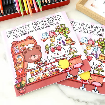 Fuzzy friends coloring book värityskirja