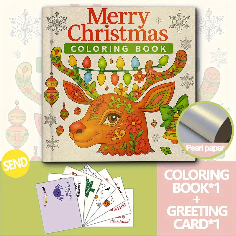 Merry Christmas coloring book värityskirja