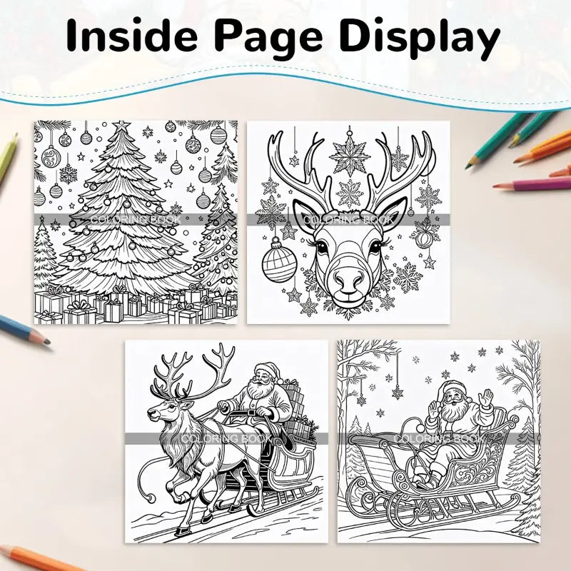 Merry Christmas coloring book värityskirja