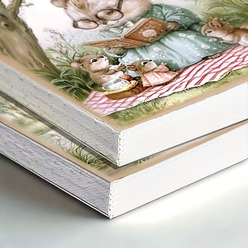 1 kpl 200 sivua, eläinaiheinen teekutsulehtiö