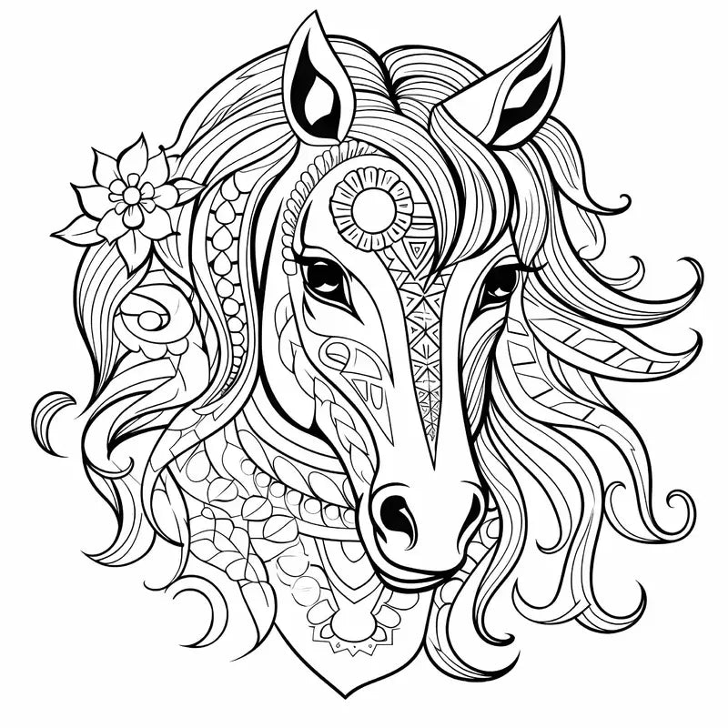 Horse world coloring book värityskirja