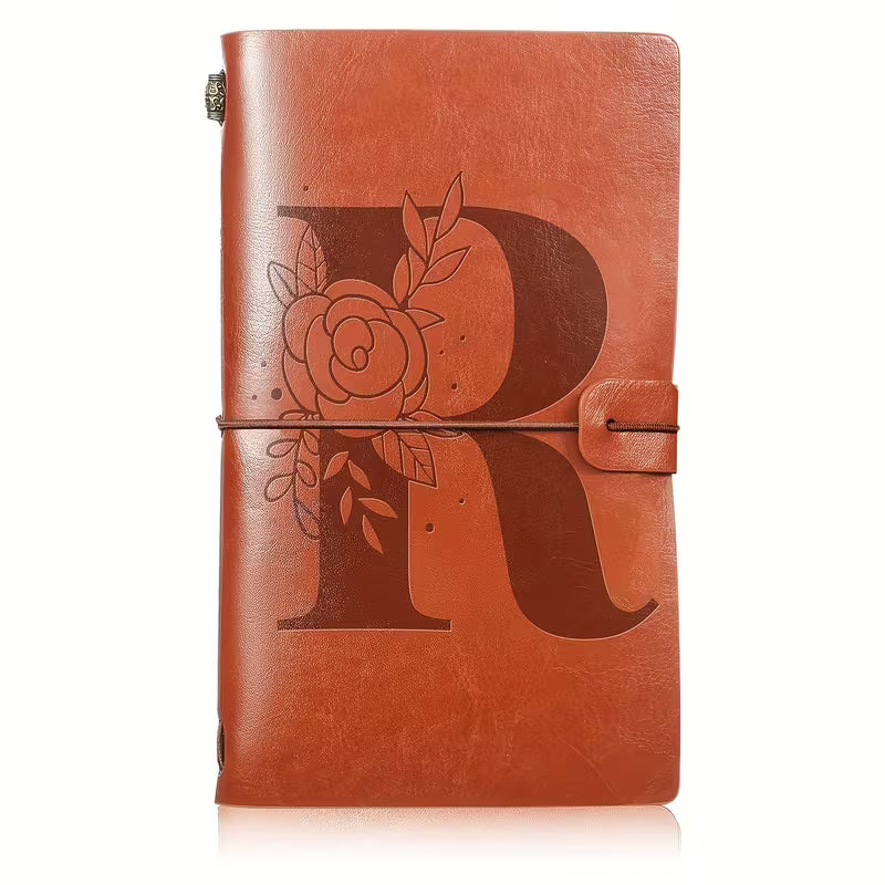 Kukka-alkukirja S PU-nahkainen matkapäiväkirja