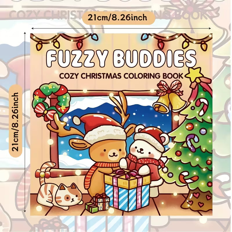 Fuzzy buddies coloring book värityskirja