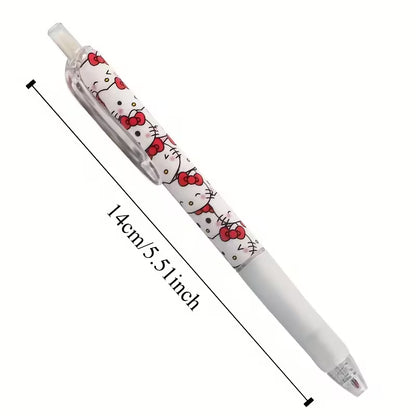 Hello Kitty 0.5 mm pikakuivuva geelikynäsetti – 6 kpl Y2K-lahjapakkaus