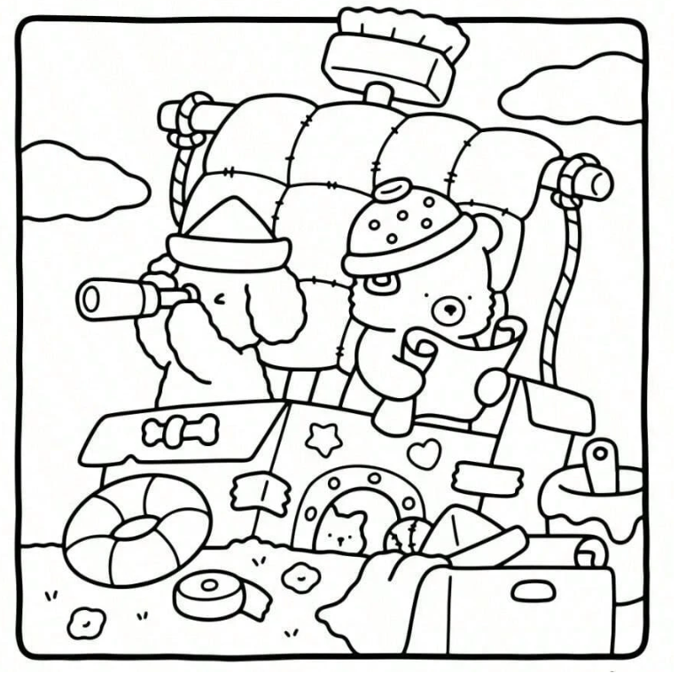 Little cuddles värityskirja coloring book