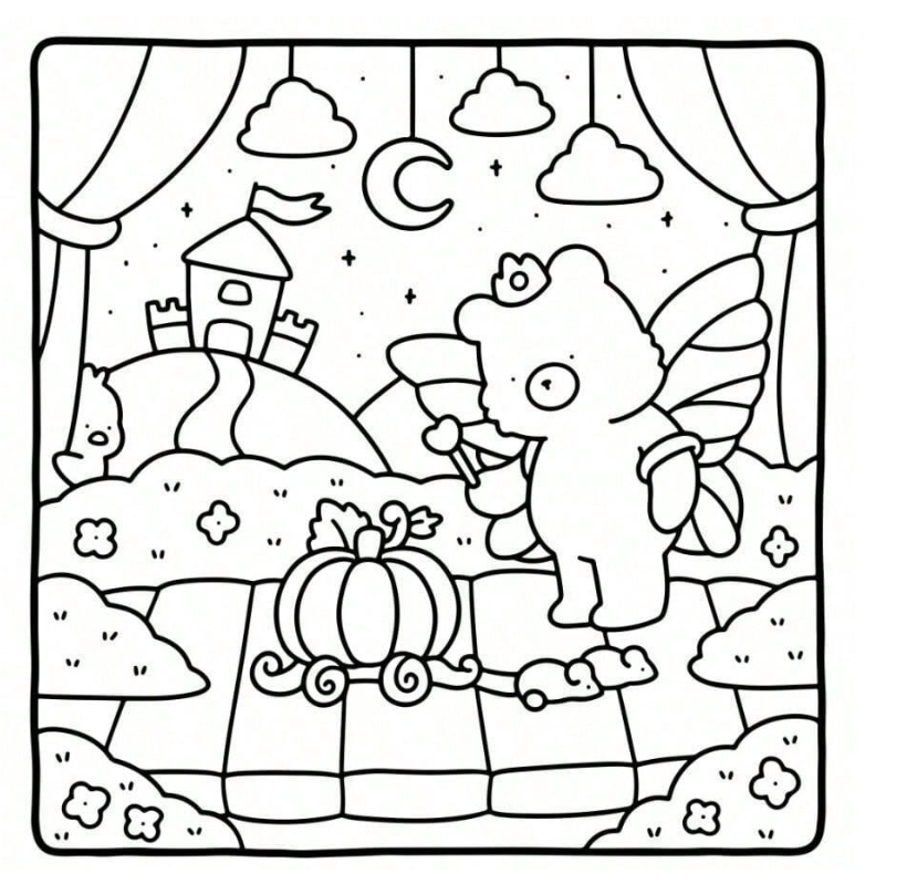 Little cuddles värityskirja coloring book