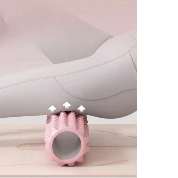 1 kpl vaaleanpunainen vaahtomuovisyogahierontarulla