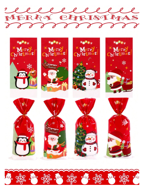 1kpl satunnainen joululahjakassi