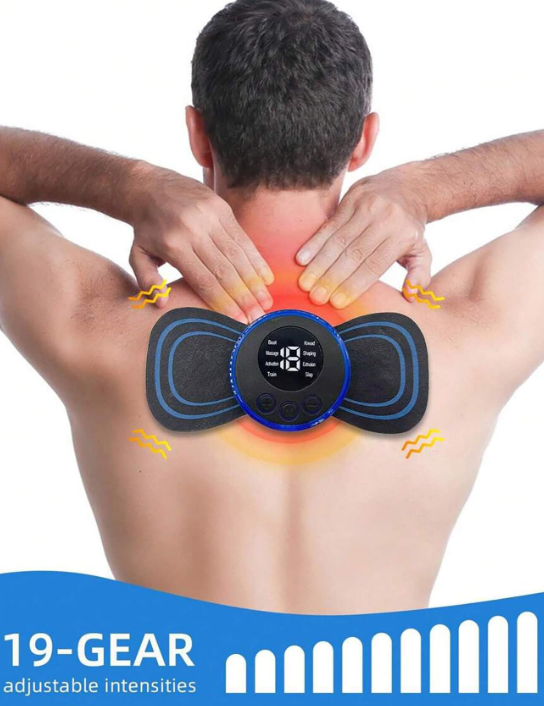 1kpl LCD-näyttö EMS-niskahieronta sähköinen hierontalaite