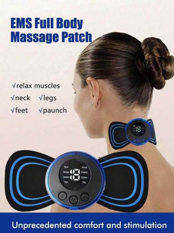 1kpl LCD-näyttö EMS-niskahieronta sähköinen hierontalaite