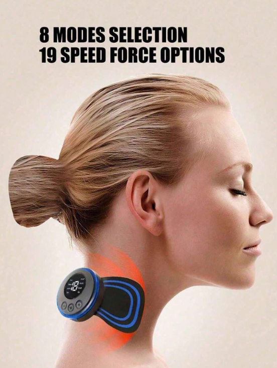 1kpl LCD-näyttö EMS-niskahieronta sähköinen hierontalaite