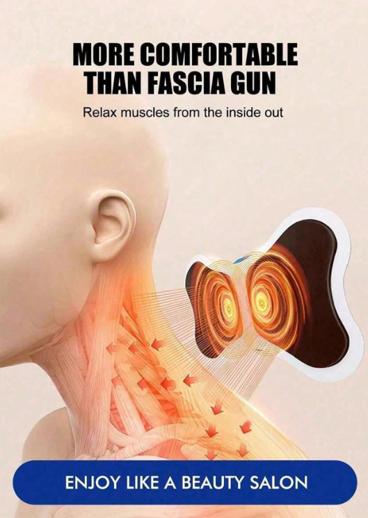 1kpl LCD-näyttö EMS-niskahieronta sähköinen hierontalaite