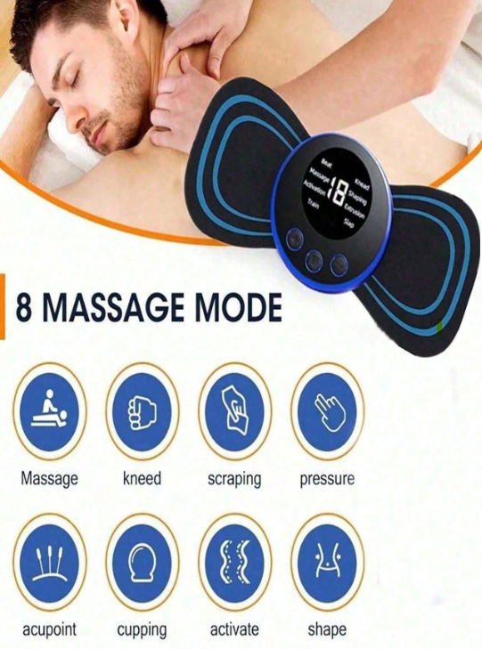 1kpl LCD-näyttö EMS-niskahieronta sähköinen hierontalaite