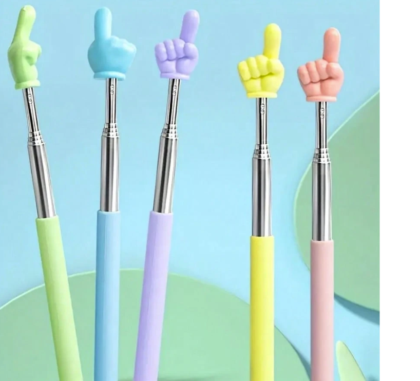 1kpl Säädettävä metallinen osoitinsormi