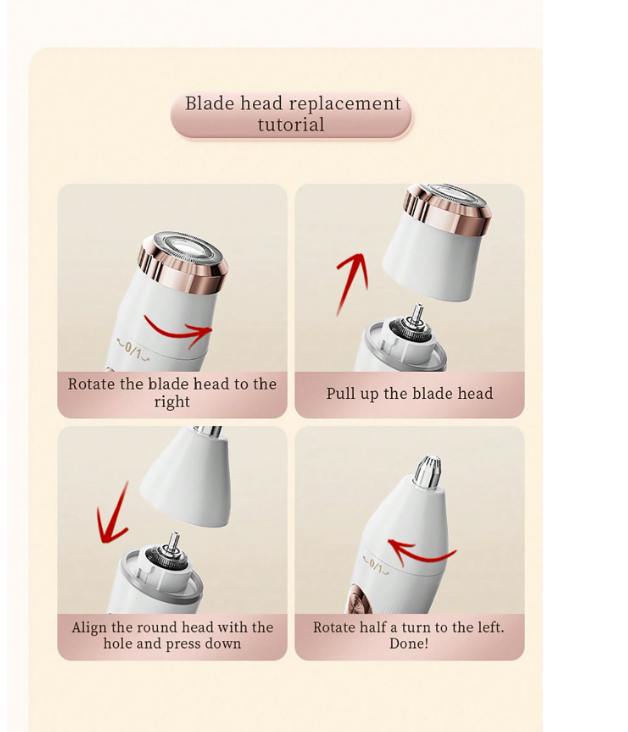 Kolme yhdessä -karvanpoistoaine