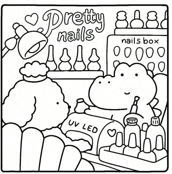 Cozy friends coloring book värityskirja 48pages