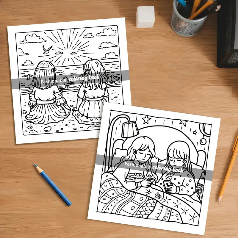 Bestie moments coloring book värityskirja