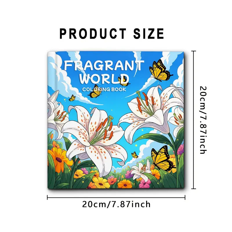 Fragrant world coloring book värityskirja