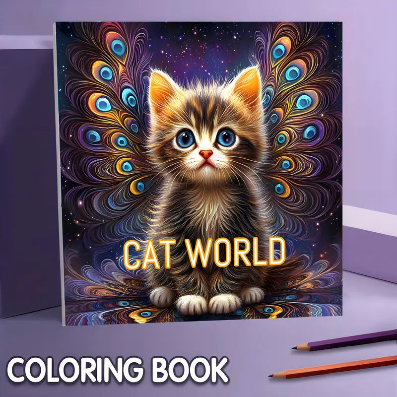Cat world coloring book värityskirja