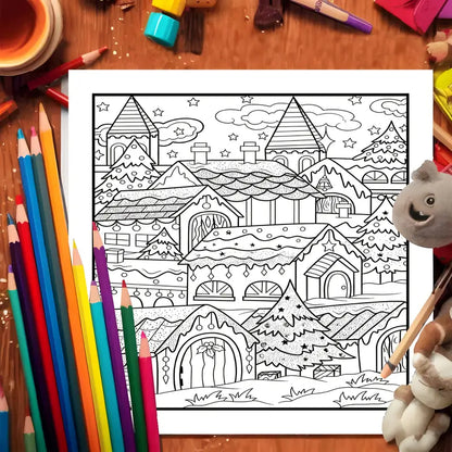 Christmas coloring book värityskirja