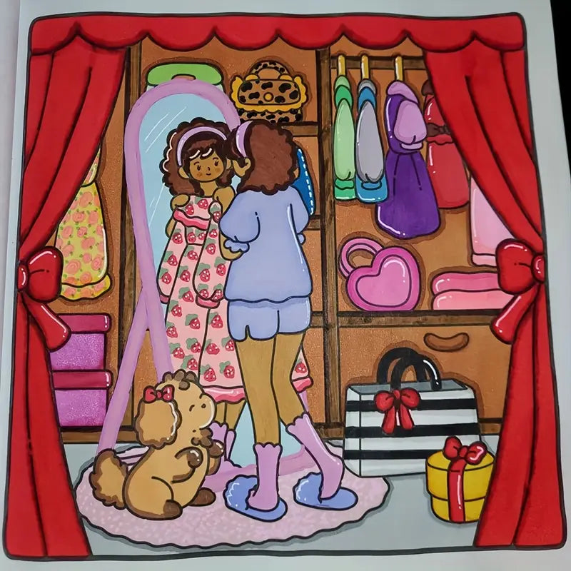 Simple joy coloring book värityskirja