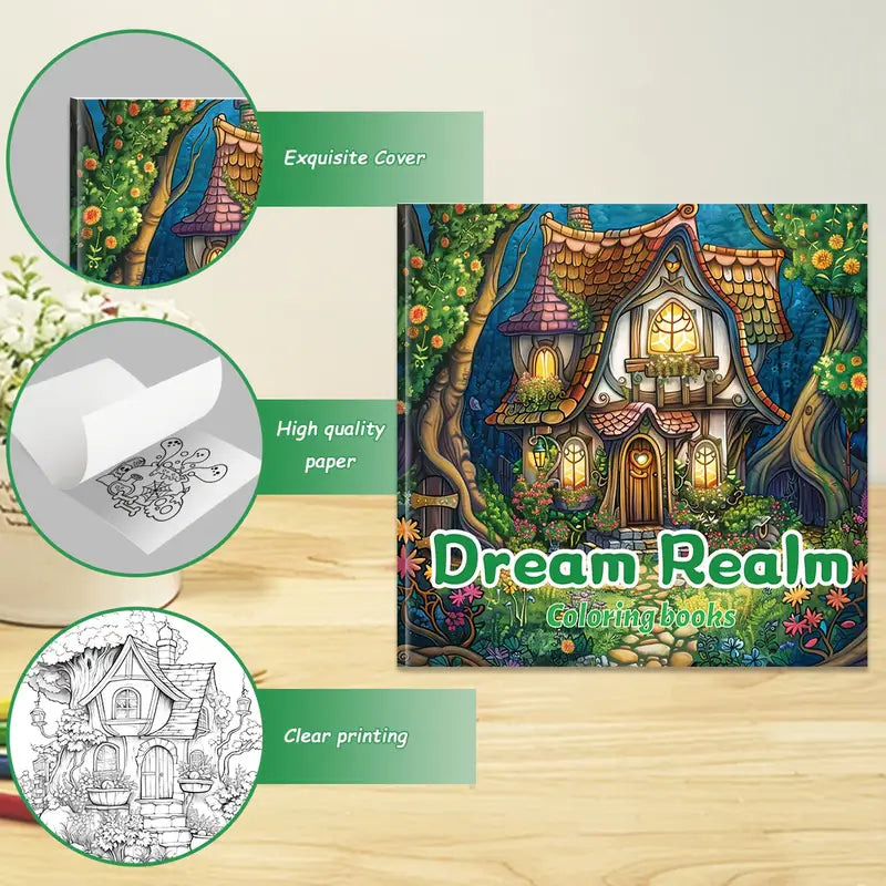 Dream realm coloring book värityskirja