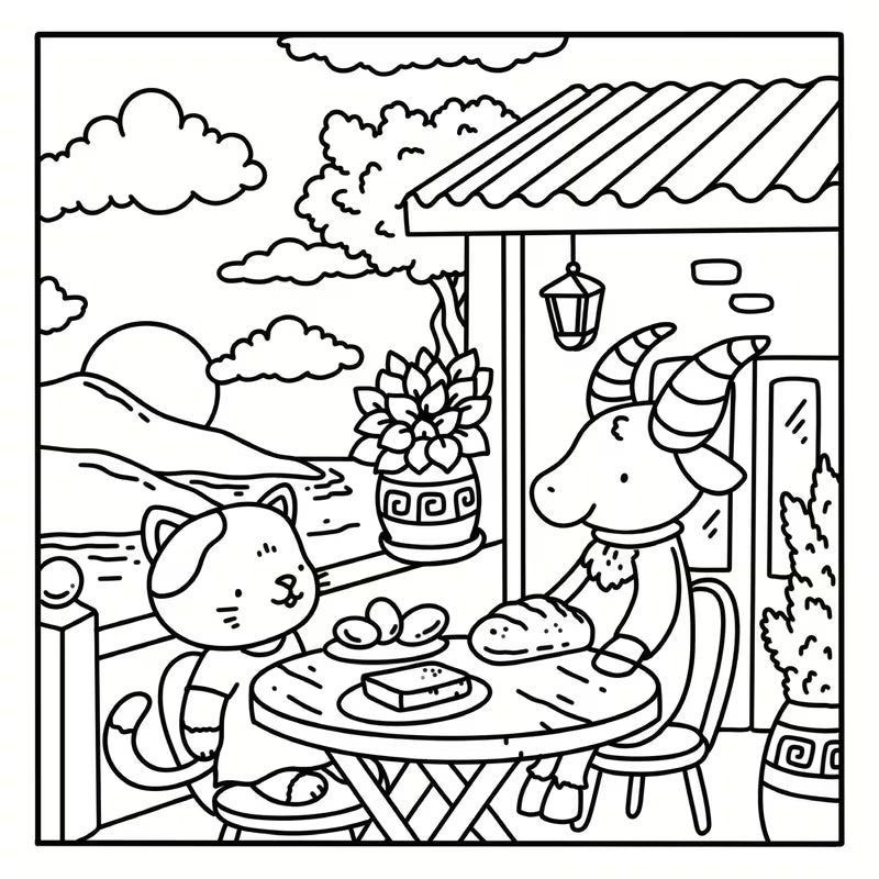 cozy escapes coloring book värityskirja