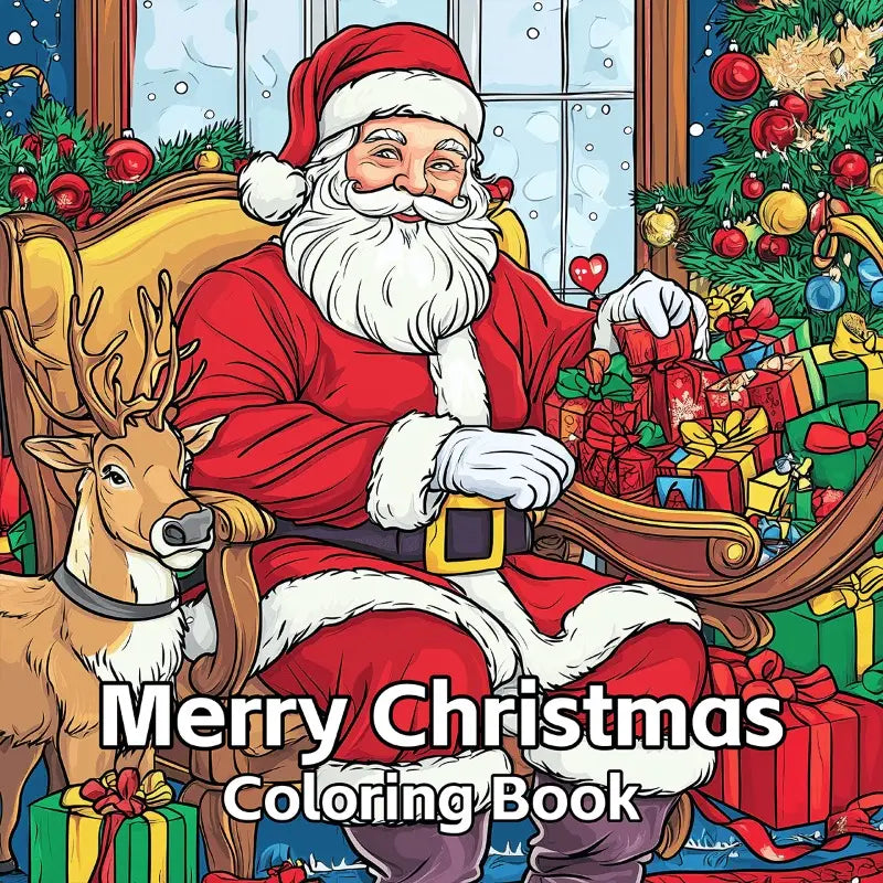 Merry Christmas coloring book värityskirja
