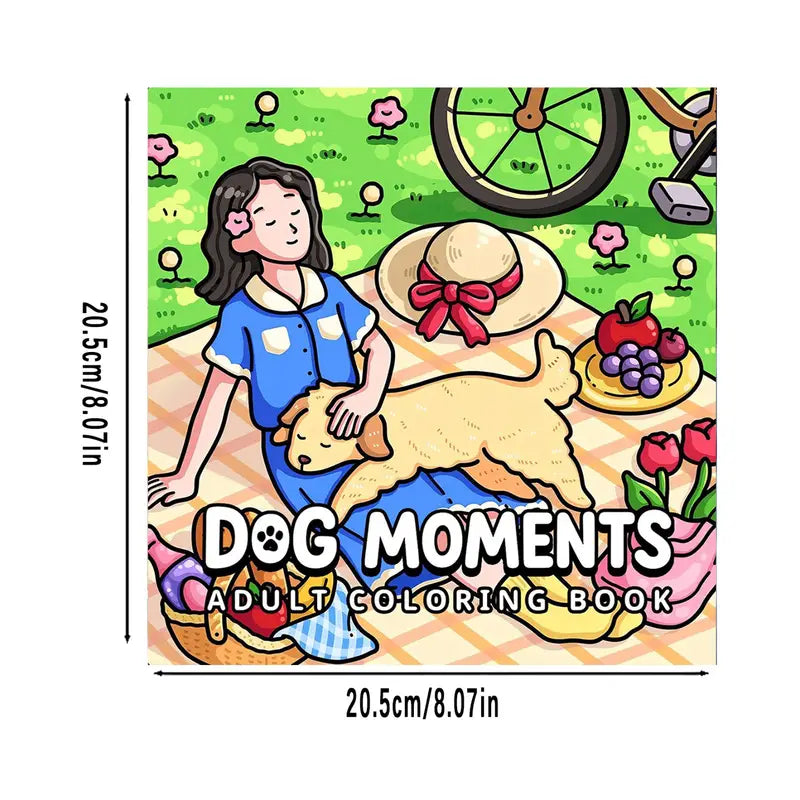 Dog moments coloring book värityskirja