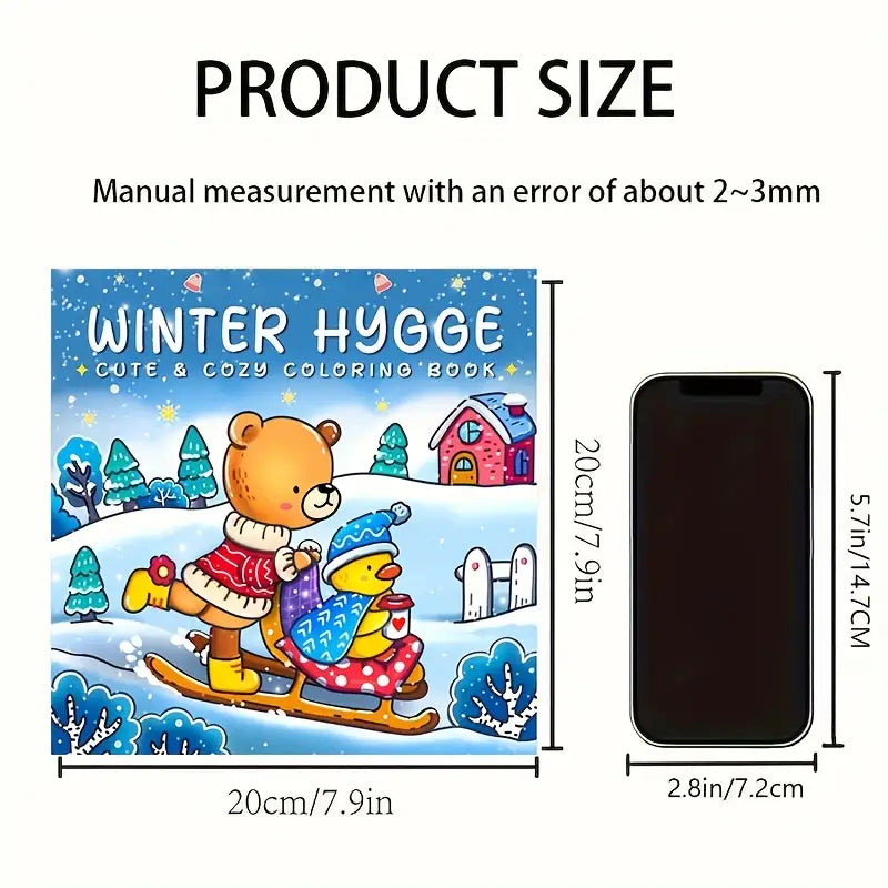 Winter hygge coloring book värityskirja