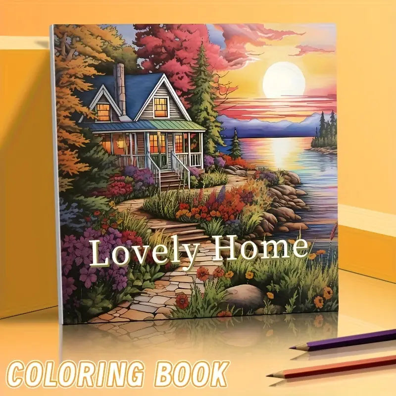 Lovely home coloring book värityskirja