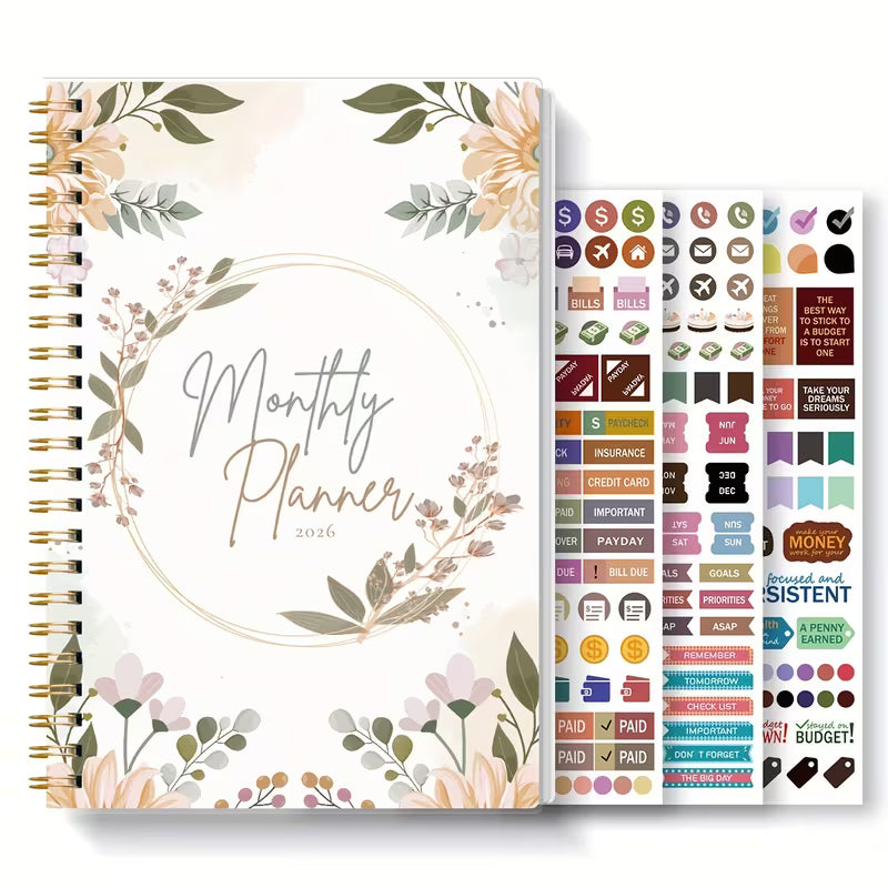 1 kpl 2026 kuukausikalenteri A5