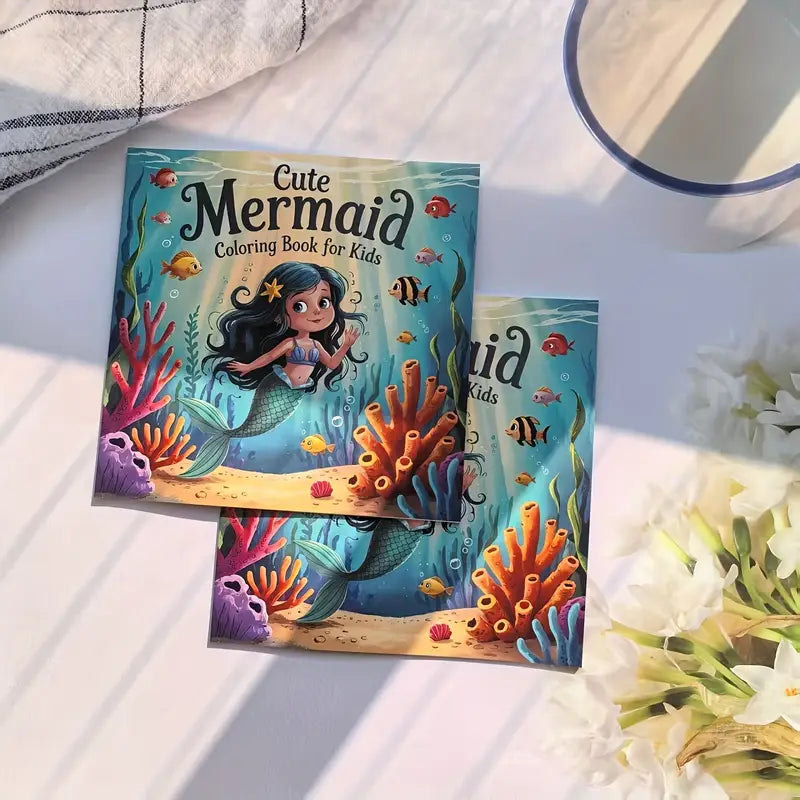 Cute Mermaid coloring book värityskirja