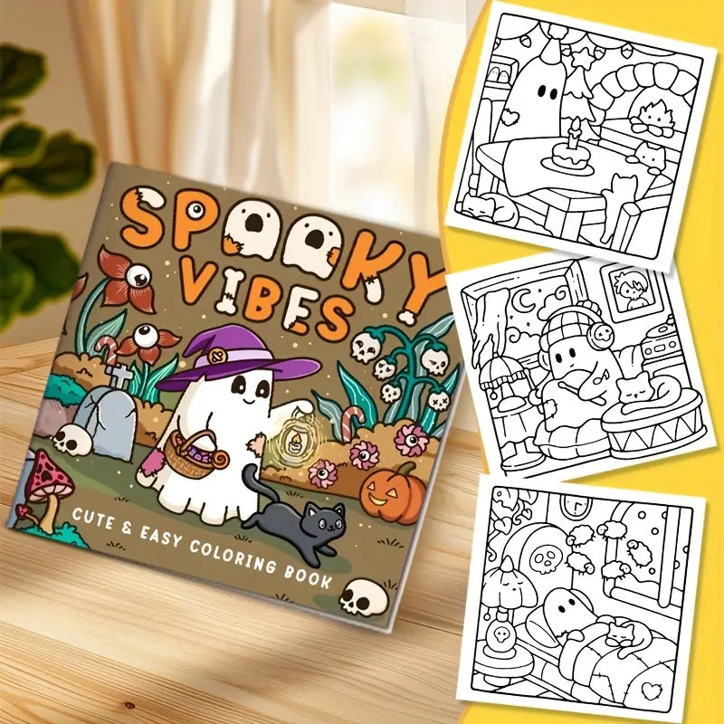Spooky vibes coloring book värityskirja