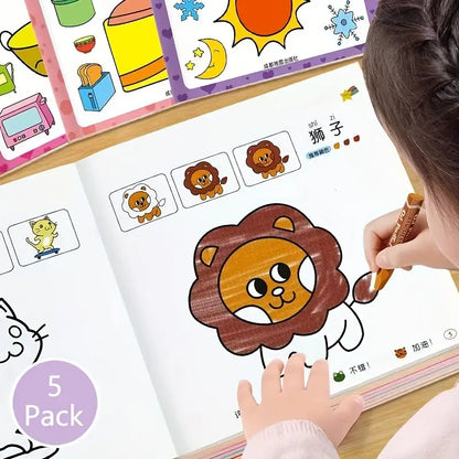 5kpl Lapset coloring book värityskirja