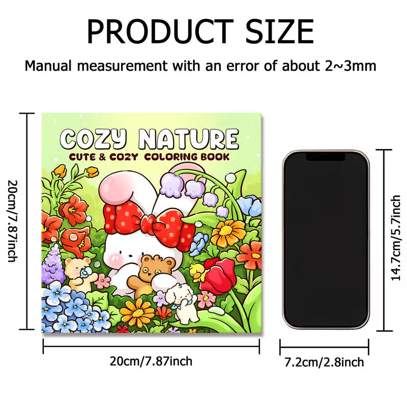 Cozy nature coloring book värityskirja