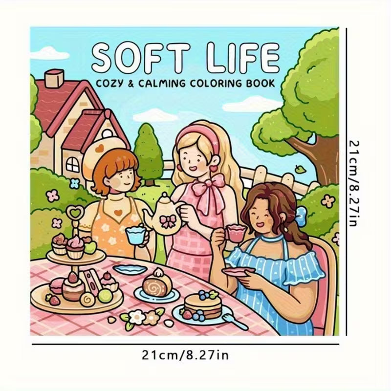 Tulossa pian! Soft life Värityskirja