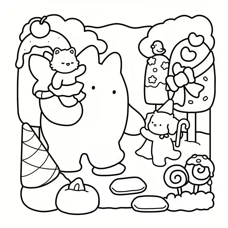 Magical Friends coloring book värityskirja