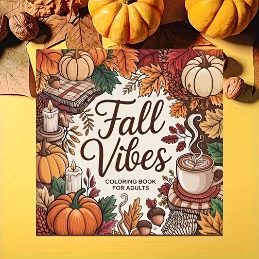 Fall vibes Värityskirja coloring book