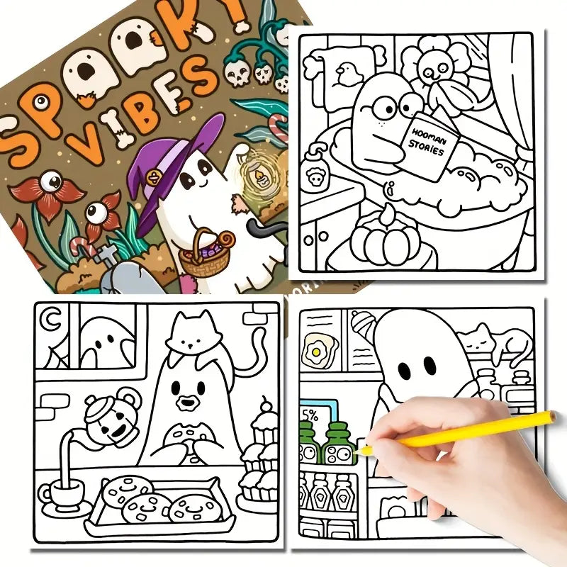 Spooky vibes coloring book värityskirja