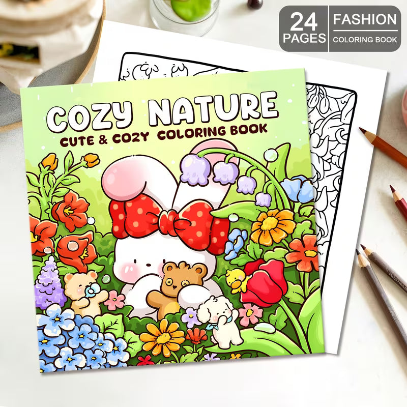 Cozy nature coloring book värityskirja