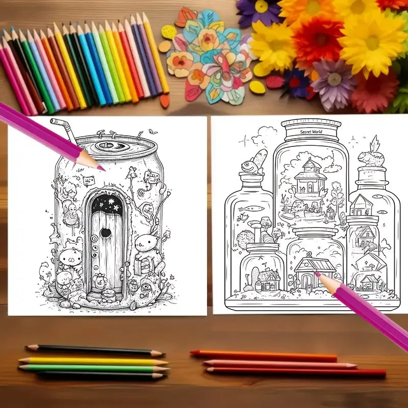 Secret World coloring book värityskirja