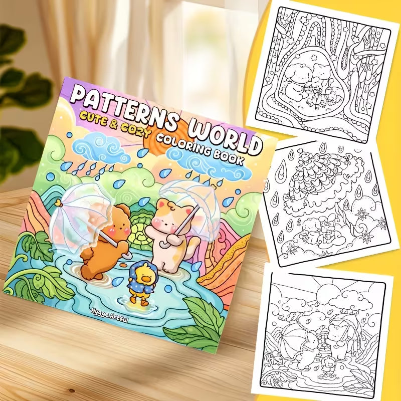 Patterns world coloring book värityskirja 38 pages