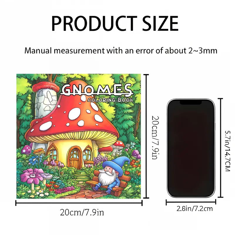 Gnome coloring book värityskirja