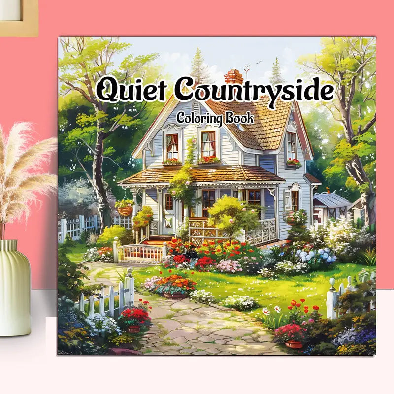 Quiet countryside coloring book värityskirja