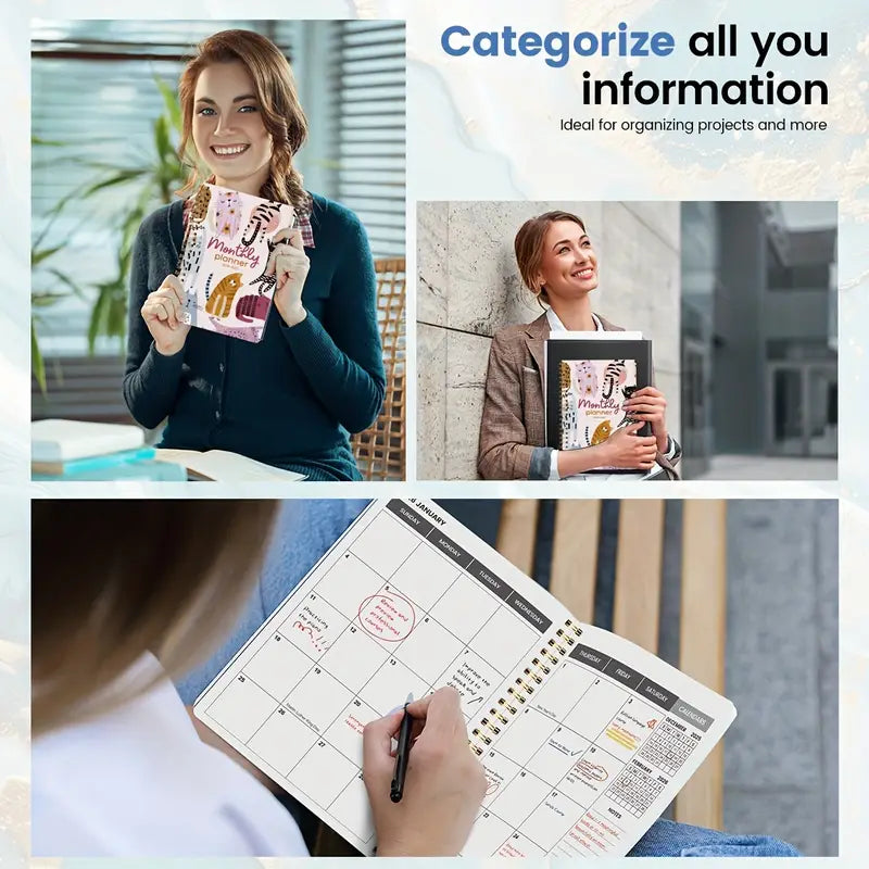 1 kpl söpö käsin piirretty kissa -kuukausikalenteri 2026-2027