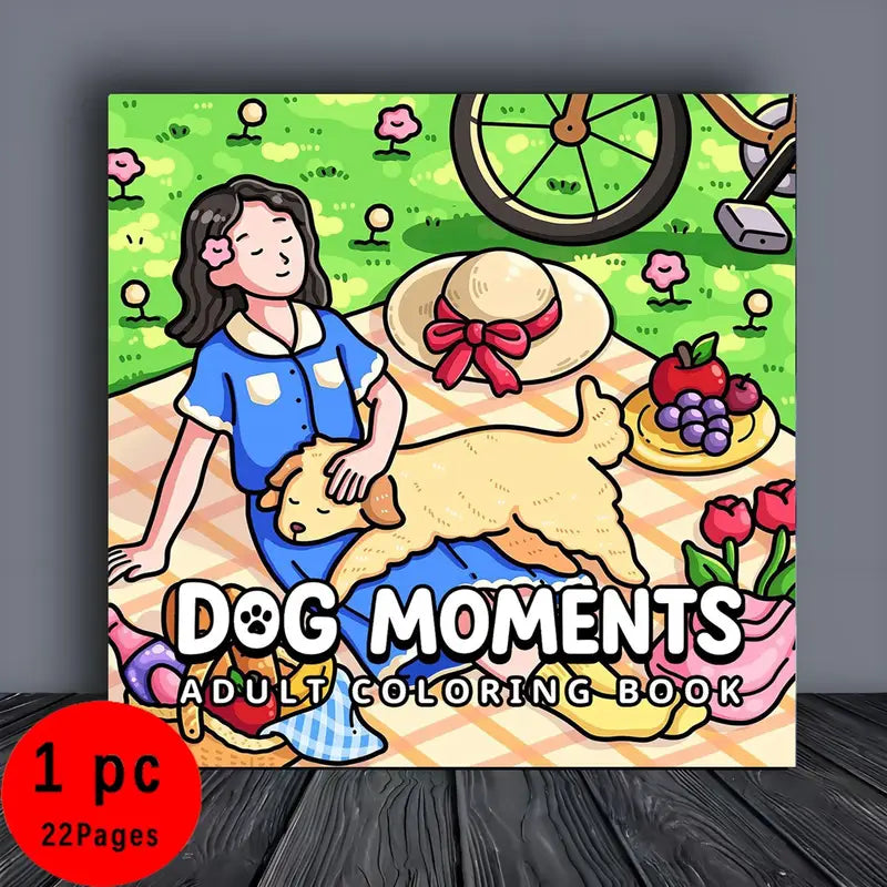 Dog moments coloring book värityskirja