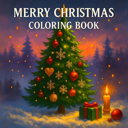 Merry Christmas coloring book värityskirja