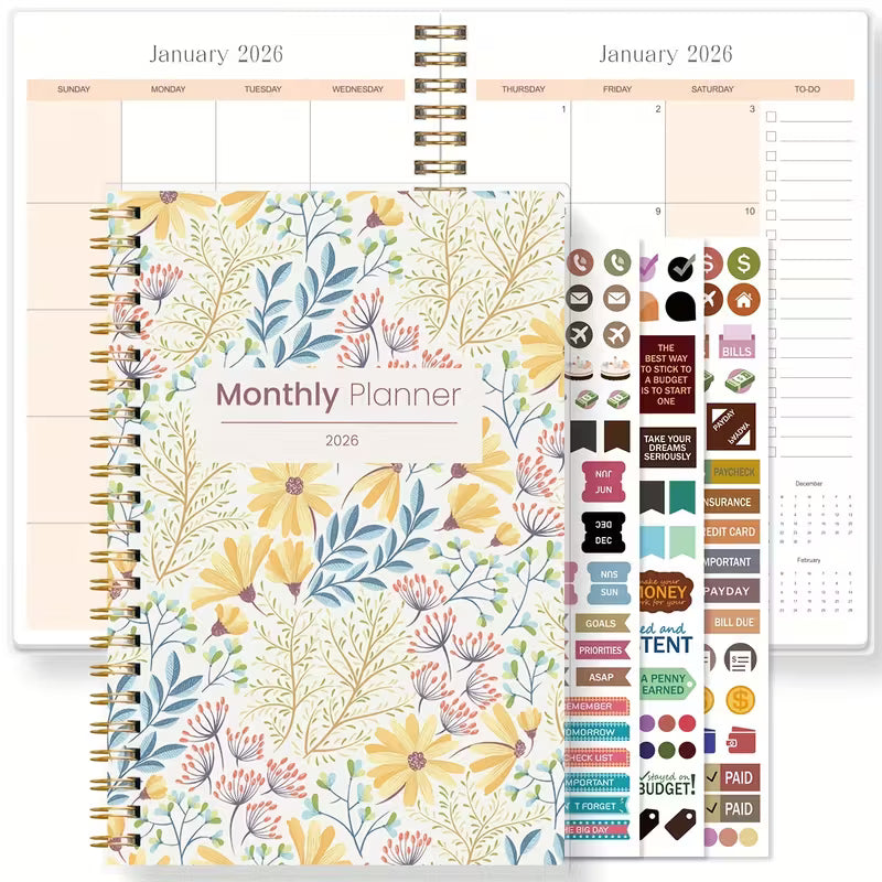 1 kpl 2026 kuukausikalenteri A5